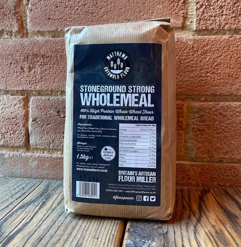 stoneground strong wholemeal bread flour