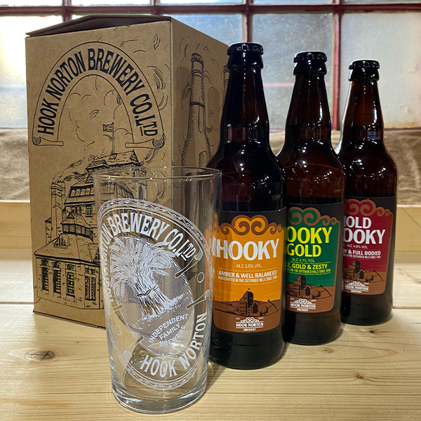 Three Bottle Beer & Pint Glass Pack