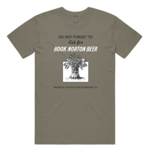 Khaki "Ask For Hook Norton Beer" T-Shirt