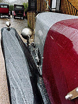 Water beads well on polished cars!