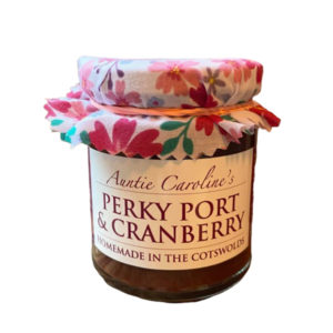 Auntie Caroline’s Perky Port and Cranberry Chutney
