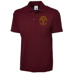 Burgundy-Hook-Norton-Brewery-Barley-Sheaf-Logo-Polo-Shirt