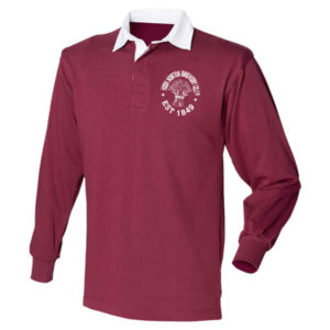 Burgundy Hook Norton Brewery Rugby Shirt