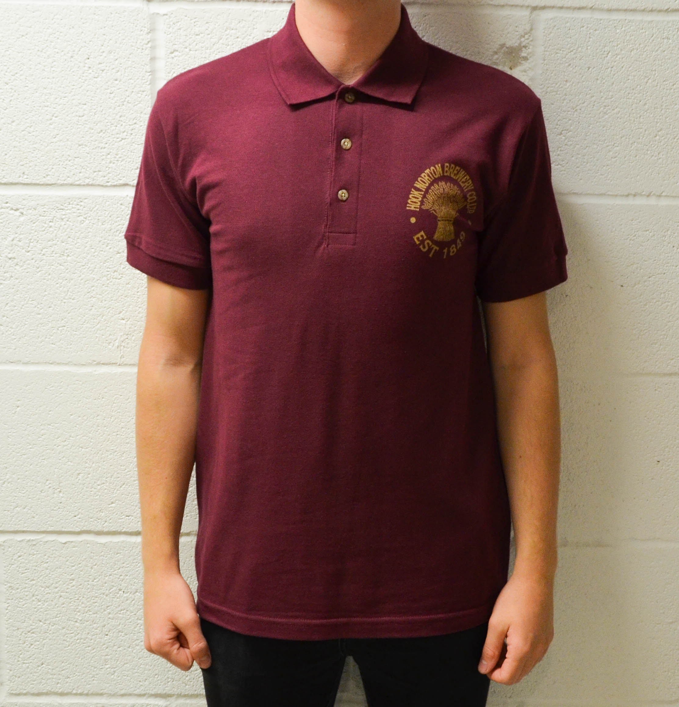 maroon and gold polo shirts