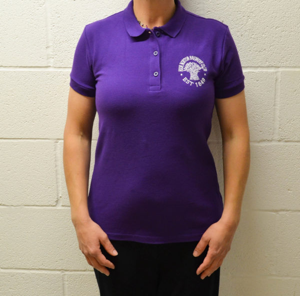 Ladies Purple Polo Shirt