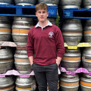 Hook Norton Brewery Burgundy Rugby Shirt