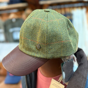 Heritage Leather Peak Tweed Baseball Cap