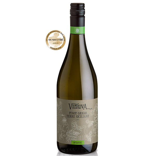 Vinuva Organic Pinot Grigio, Terre Siciliane, Italy - Hook Norton Brewery