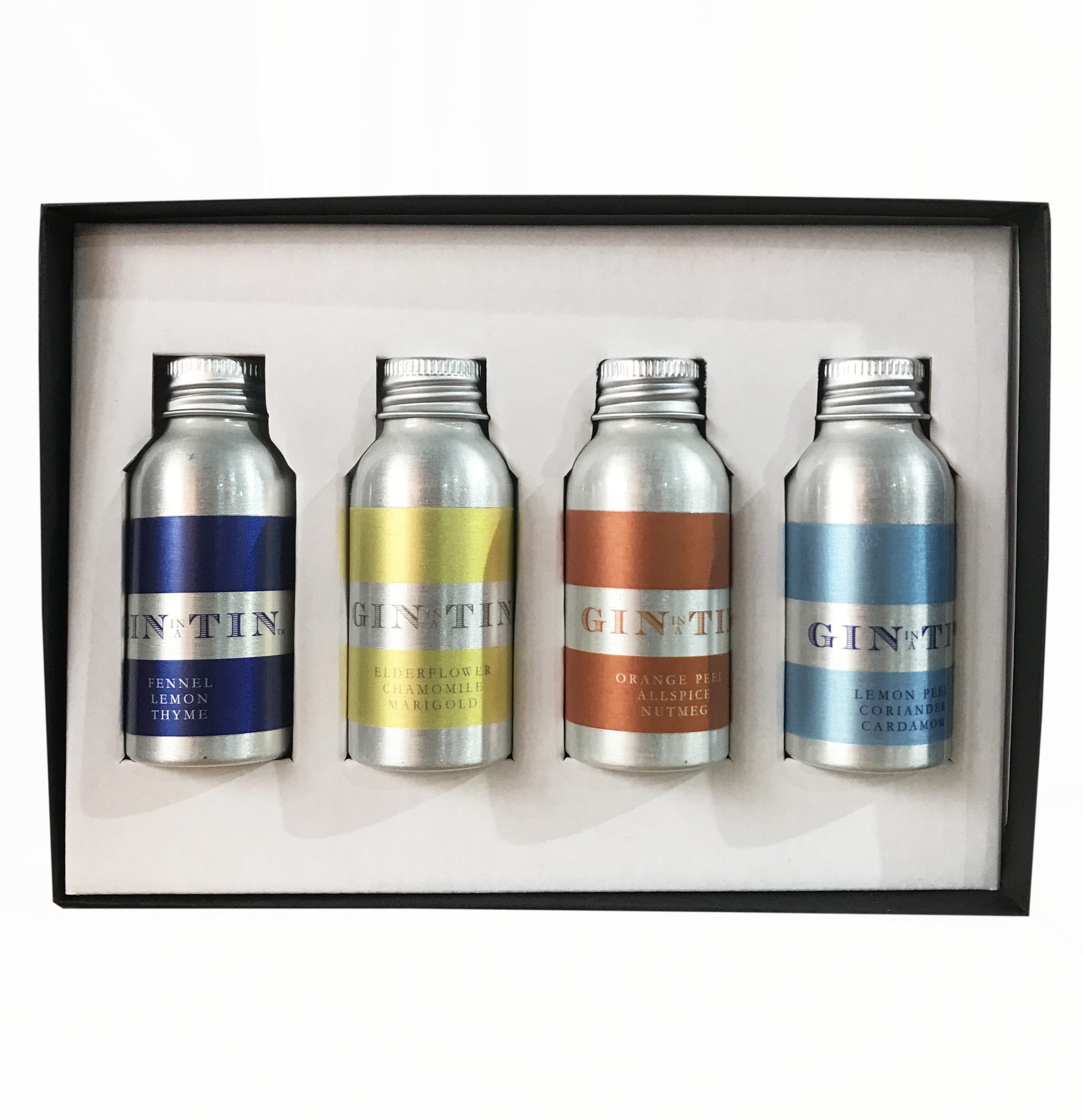 Gin in a Tin the united colours of Juniper set Hook Norton