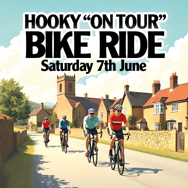"Hooky On Tour" cycle ride Saturday 7th June